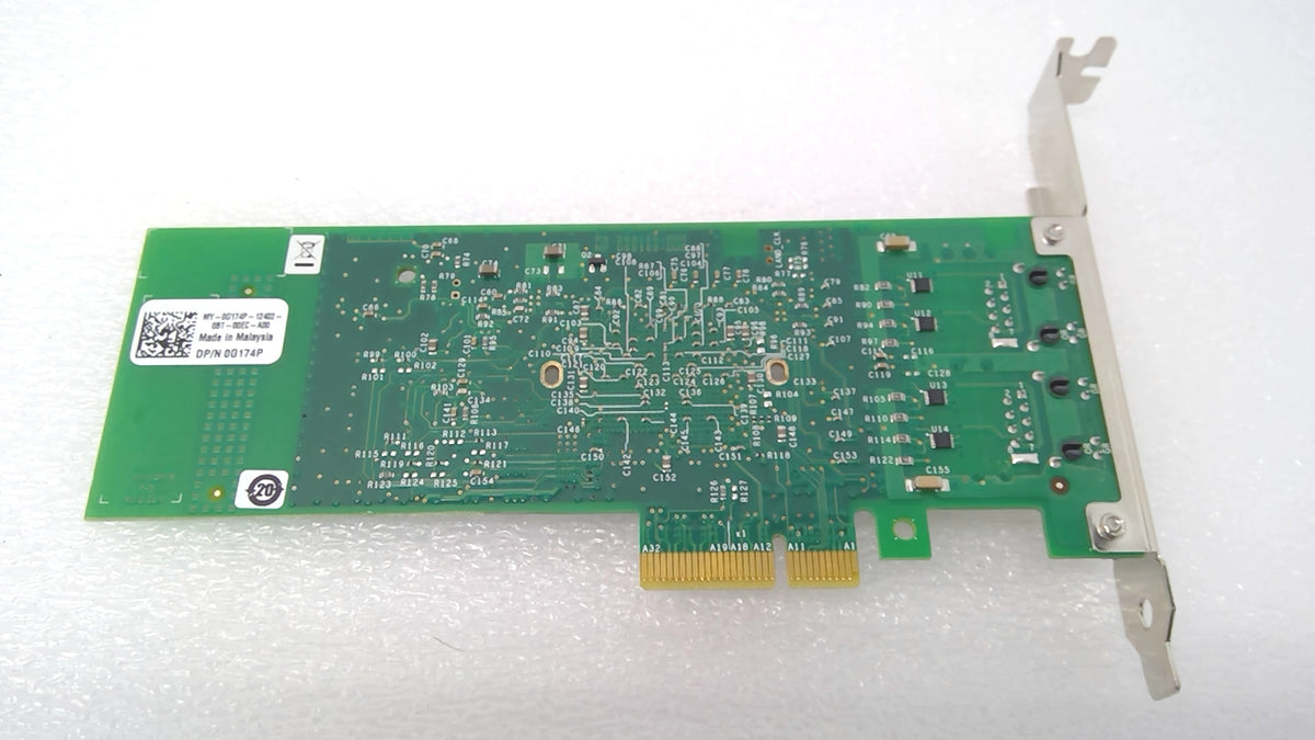 Dell Intel Pro 1000 PT 2 Port 1Gbps PCIe Network Card 0G174P w/ Full Bracket.