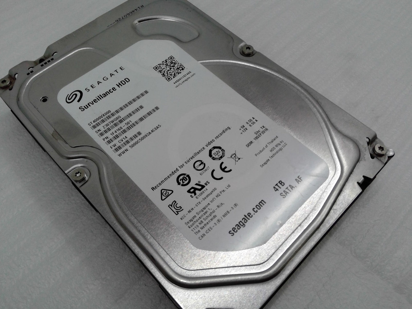Seagate Surveillance ST4000VX000 4TB 5900RPM SATA 3.5" Internal Hard Disk Drive