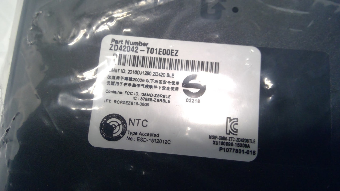 NEW Zebra ZD420 ZD42042-T01E00EZ Thermal Barcode Label Printer USB Network