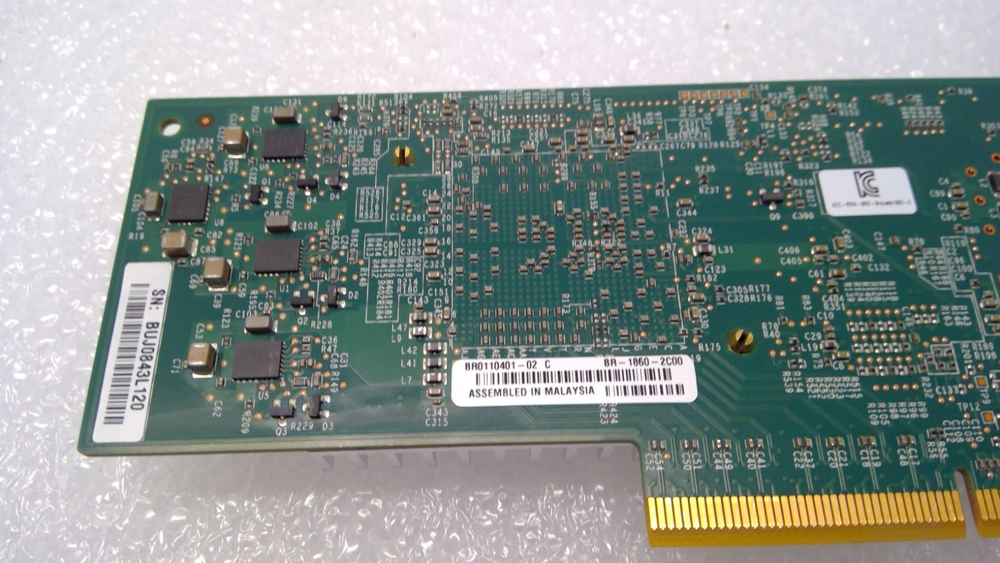 Brocade BR0110401-02 BR-1860-2C00 Dual Port 16GB HBA 8G SFP HIGH BRACKET
