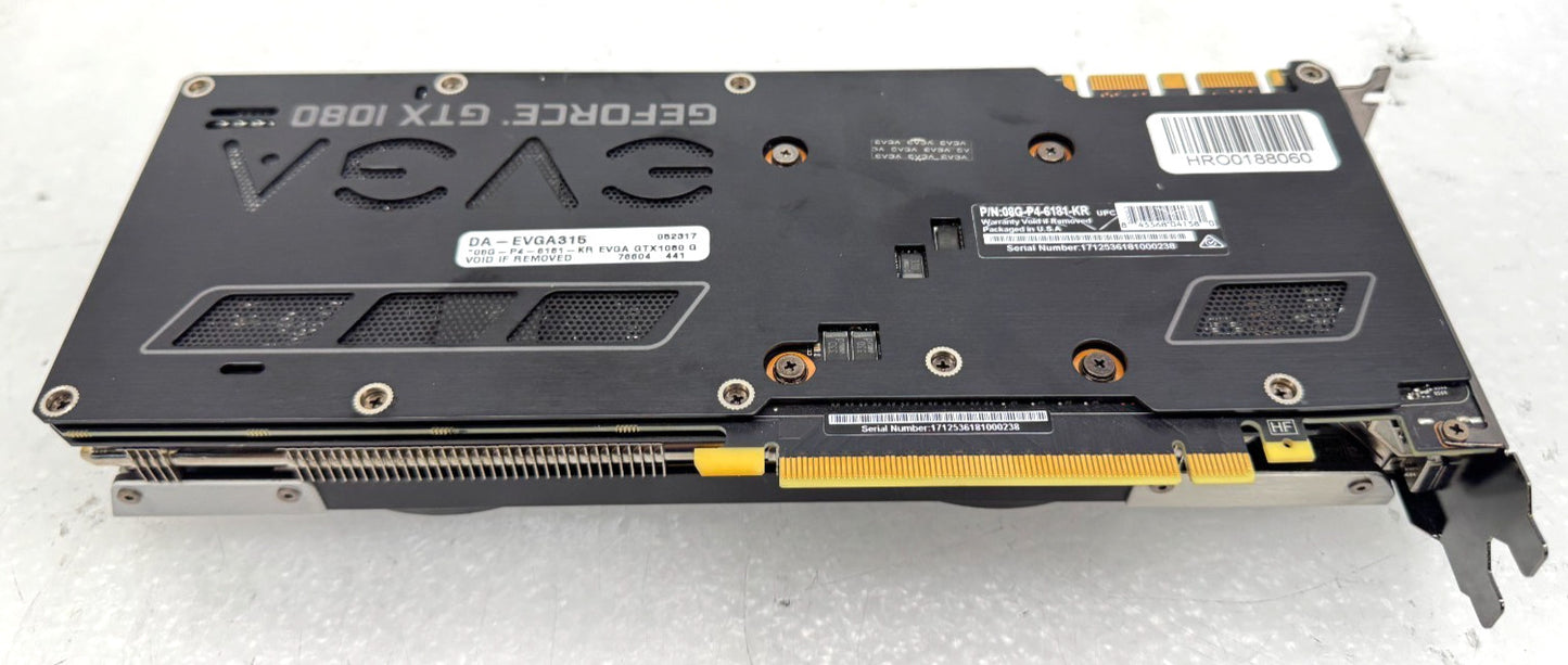 EVGA NVIDIA GeForce GTX 1080 (8 GB) GDDR5 Graphics Card (08G-P4-6181)