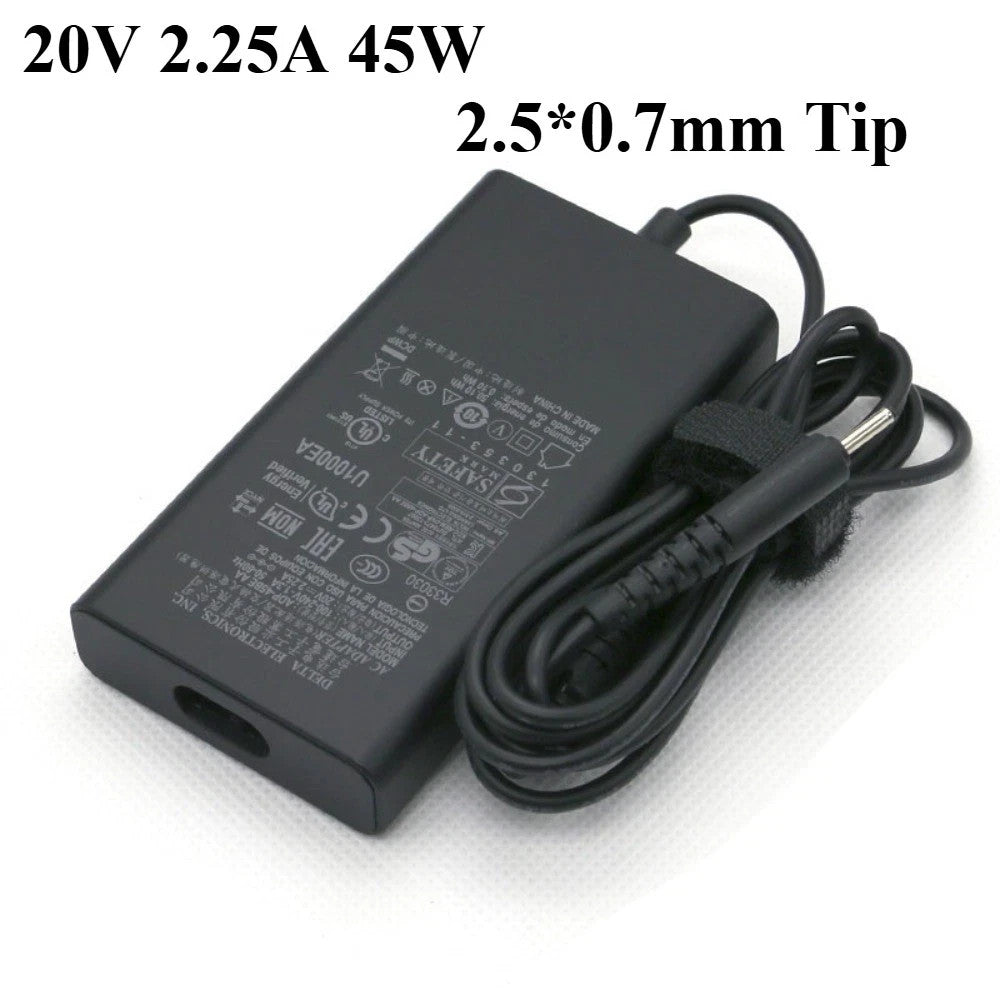 Genuine Delta 20V 2.25A 45W Charger 2.5*0.7mm Tip Power AC Adapter ADP-45BEAA