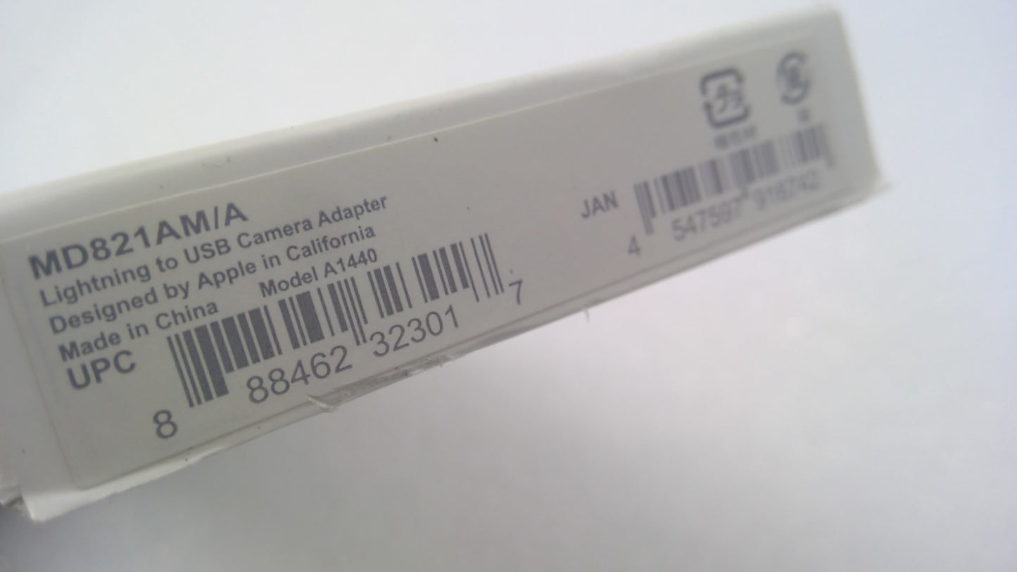Original Apple Lightning To USB Camera Adapter A1440 USB A