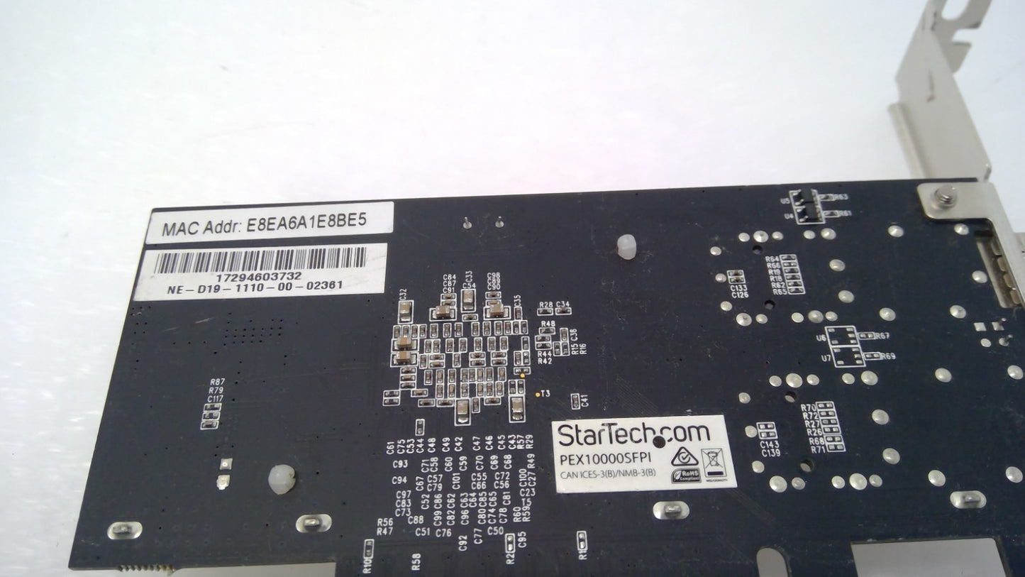 StarTech PEX10000SFPI 10G Fiber Network Card 1 Port High bracket