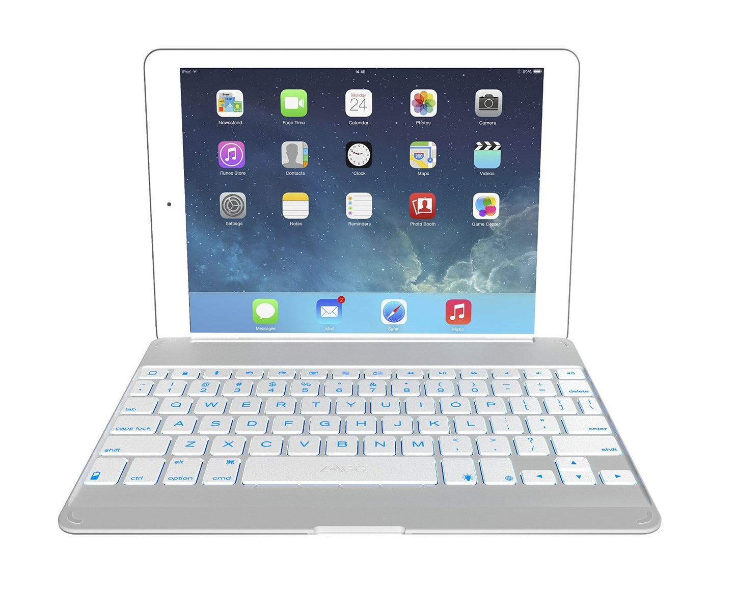 NEW Zagg Cover iPad Air 1ST GEN Bluetooth Keyboard backlit keys hinged case dock