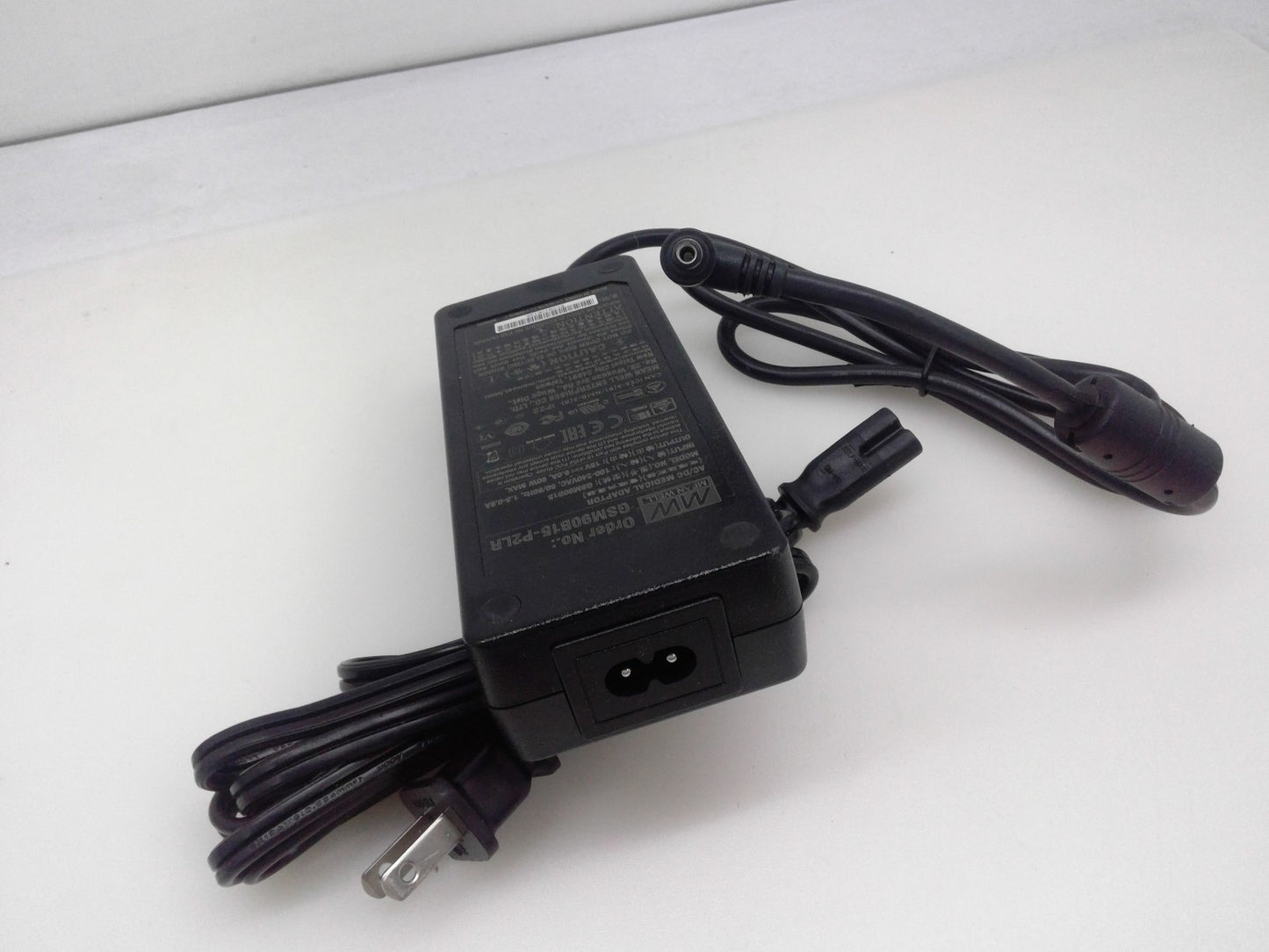 Genuine Mean Well AC/DC Adapter GSM90B15-P2LR Power Supply 90W 15V 6A W/Cord