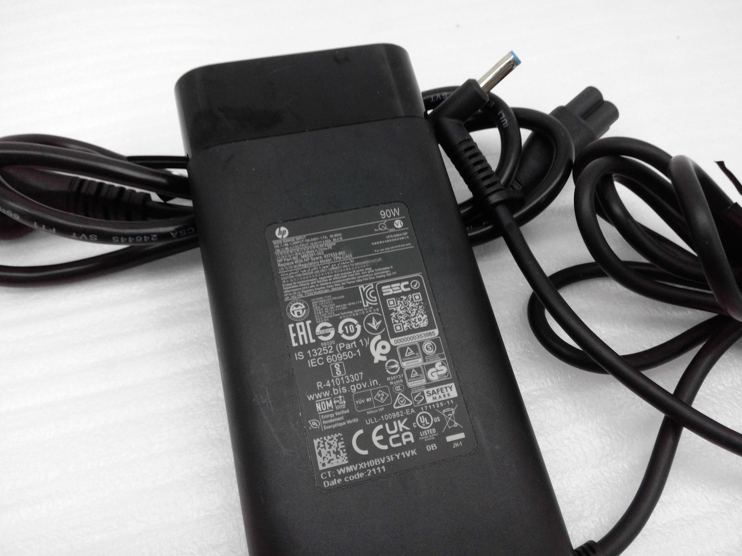 Genuine HP 90W 19.5V 4.62A Blue Tip 4.5x3.0mm AC/DC Power Adapter TPN-CA09