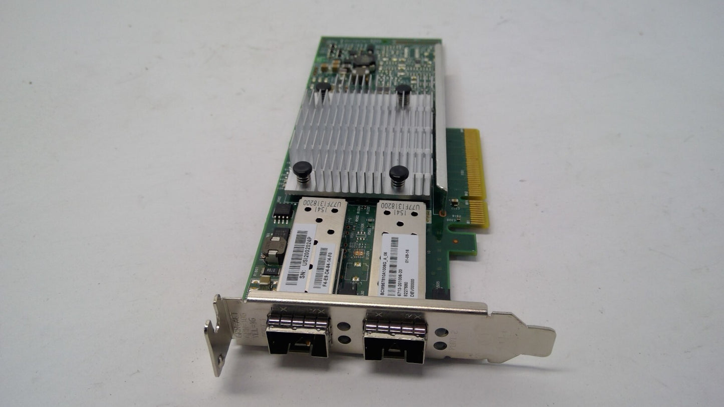 QLogic Broadcom Dual Port 10GB SFP+ Network Adapter Card BCM957810A1006G Low