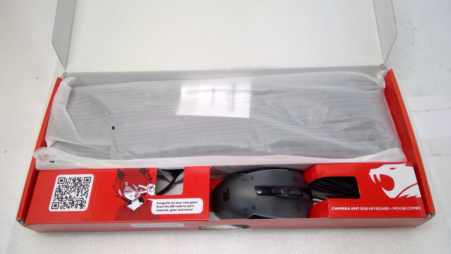OPEN BOX iBUYPOWER Chimera KM7 RGB Gaming Keyboard and Mouse Combo