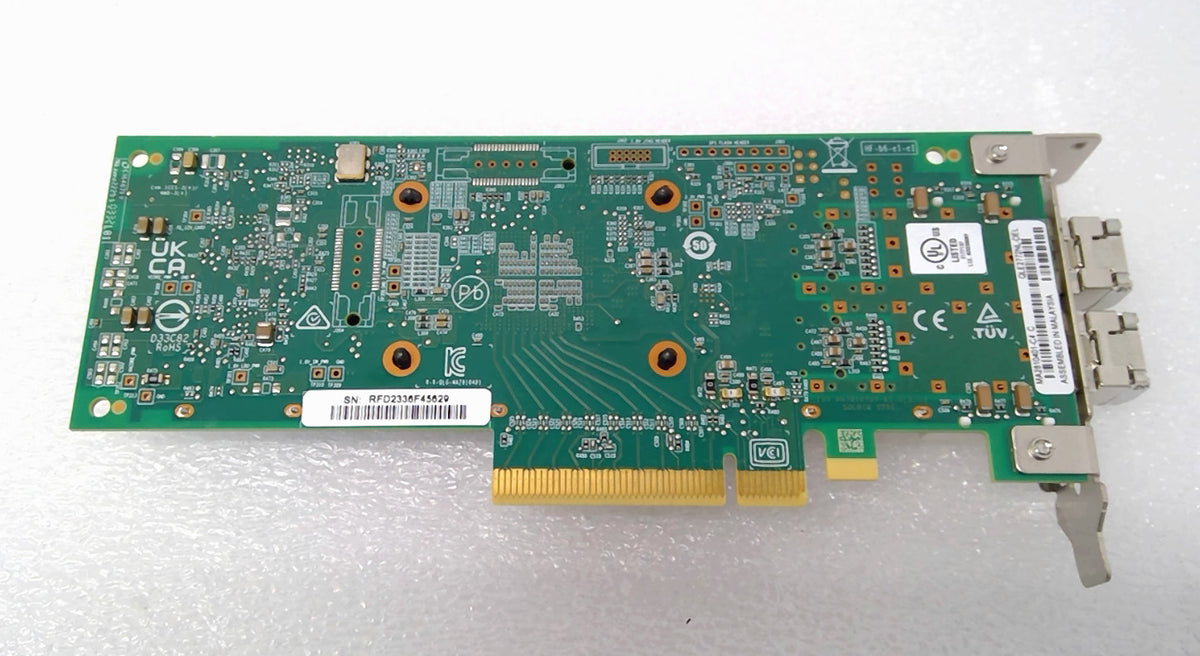 Dell QLogic QLE2772NL 2 Port 32Gb Fibre Channel PCIe 4.0 HBA JJW53 W/2x32G SFP