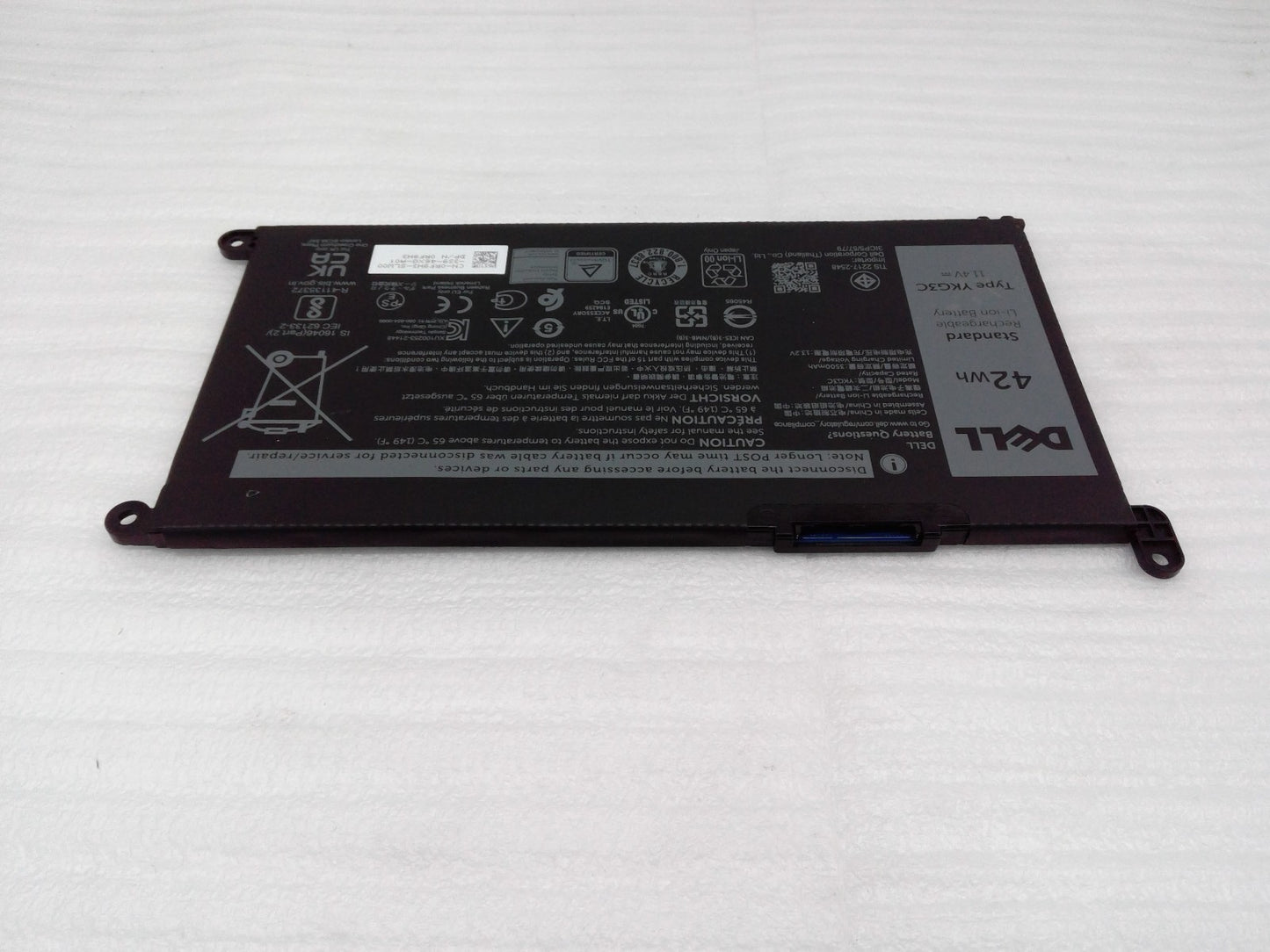 Genuine Dell YKG3C 42Wh Replacement Laptop Battery for Chromebook 3110 and 3110