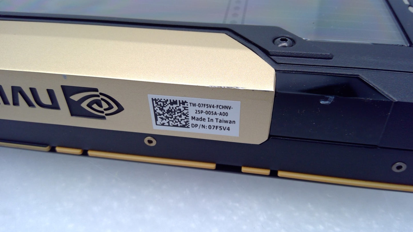 NVIDIA Tesla V100S 32GB HBM2 Passive CUDA GPU PCIe Graphics Card Dell 7F5V4