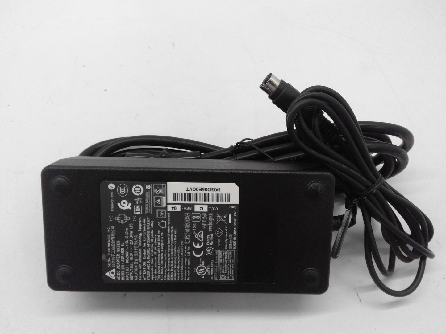 Original Delta ADP-48DR BL 48V 1.25A 4Pin AC Adapter Power Supply for Cisco PoE