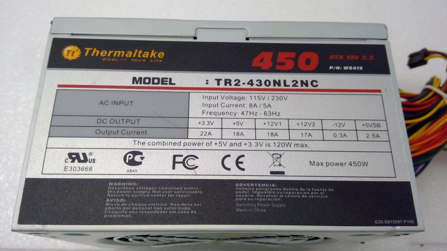 Thermaltake TR2-430NL2NC 450W Power Supply (PSU)