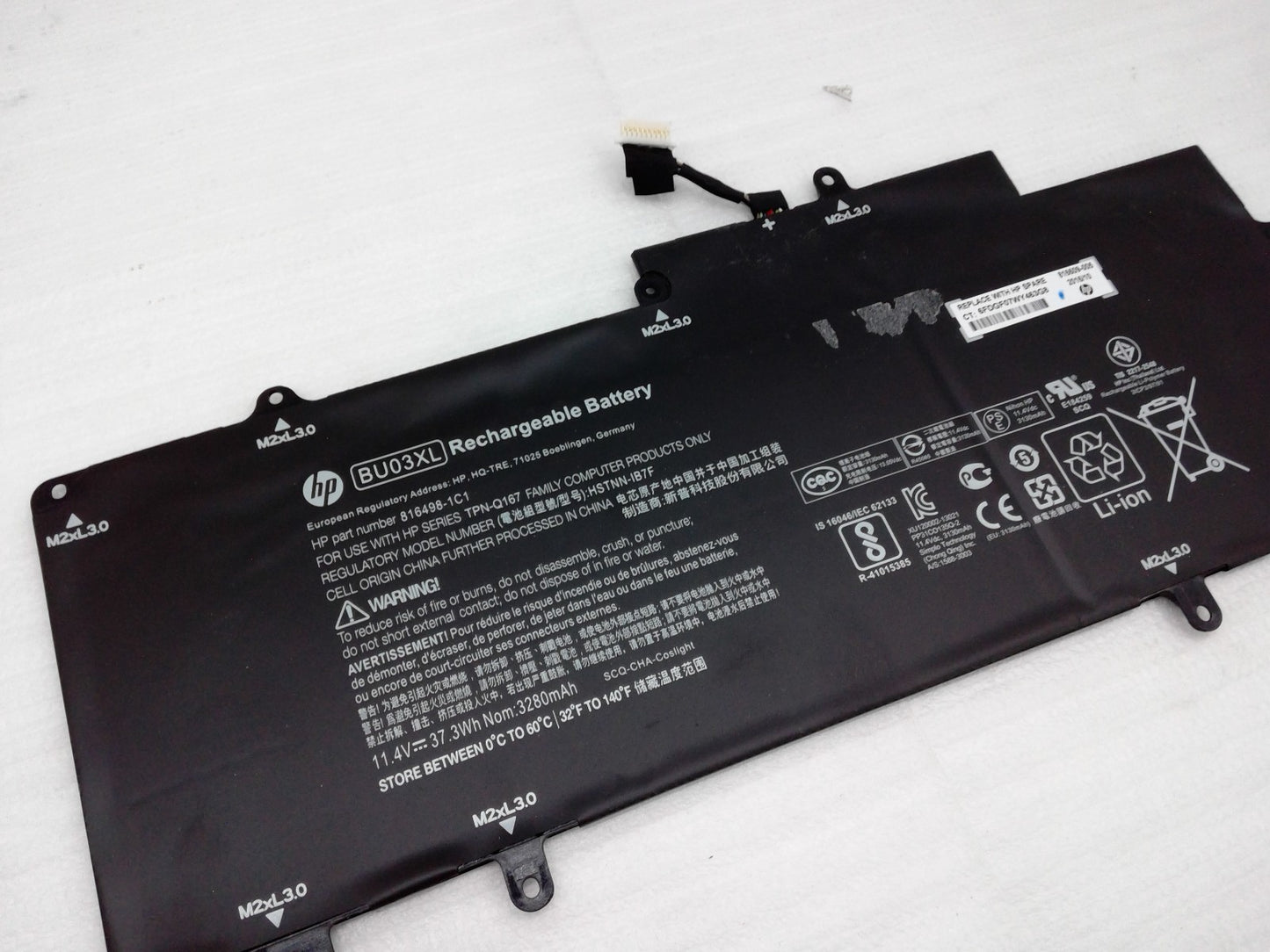 Genuine HP OEM BU03XL Battery HP, Chromebook 14 G4 Series, 816609-005 816498,