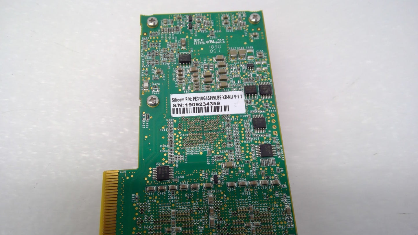 Silicom PE310G4SPI9LBE-XR-NU Intel 82599ES 4-Port 10GbE PCI-e 3.0 x8 NIC SFF