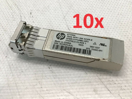 Lot 10 - HP E7Y09A 793443-001 16Gb SFP+ SW XCVR-E Transceiver AFBR-57F5AMZ-HP3