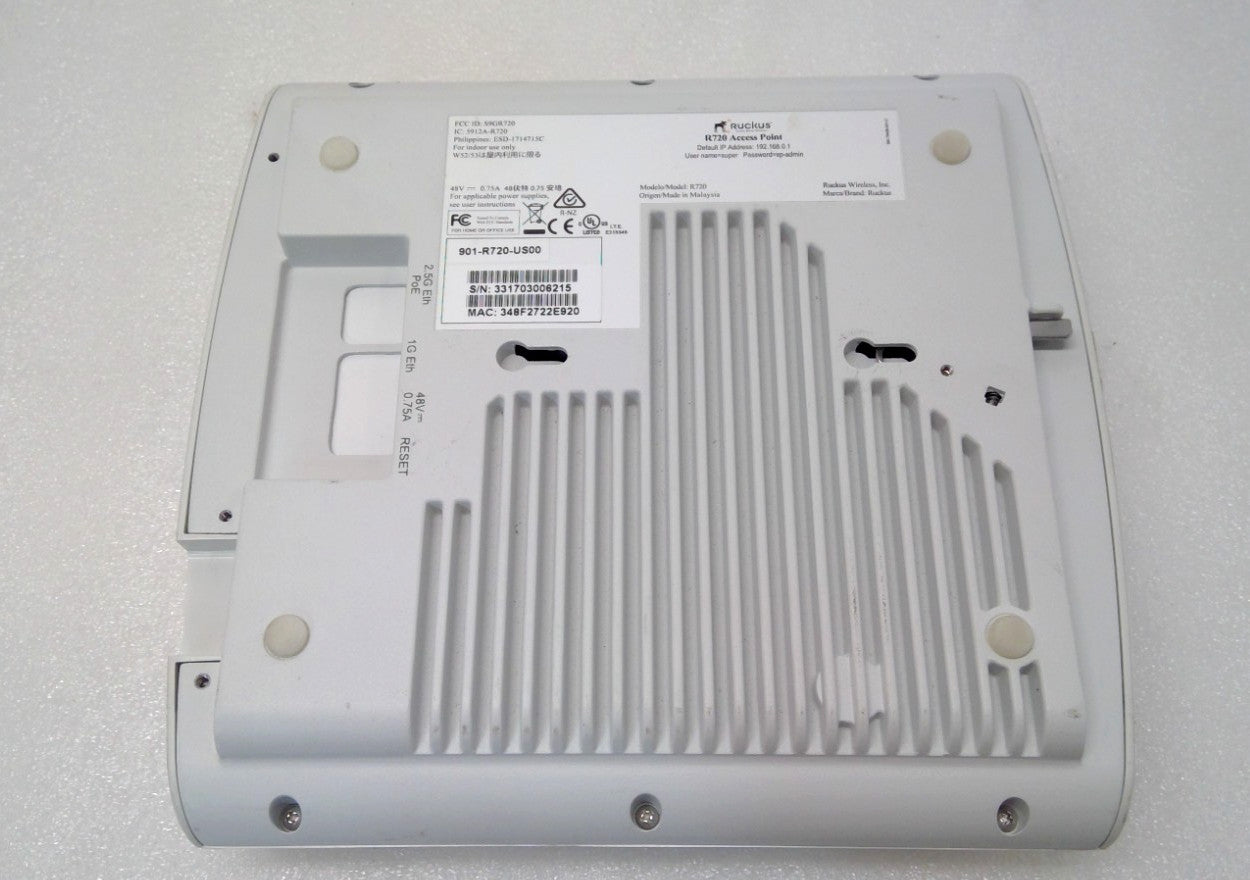 Ruckus 901-R720-US00 802.11ac Wireless Indoor Access Point R720