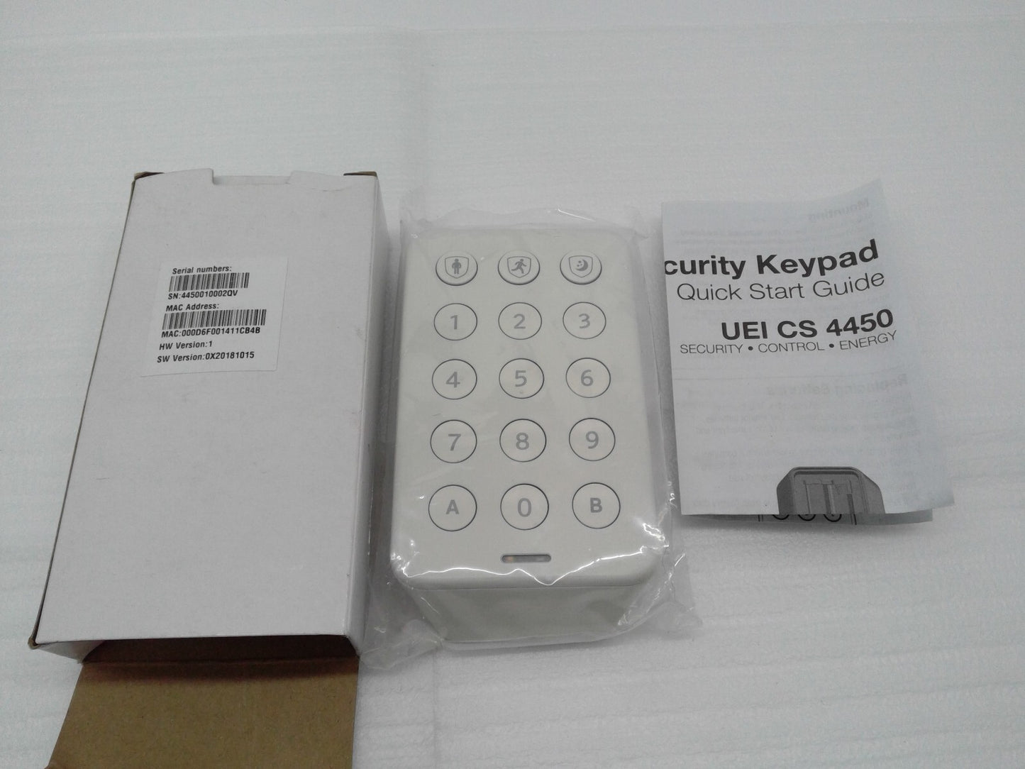 Security Alarm Keypad EUI-CS 4450 EUI CS 4450 White Home Security