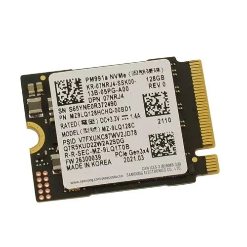 New Dell 7NRJ4 07NRJ4 Samsung MZ-9LQ128C PM991a NVME 128GB Gen4 SSD