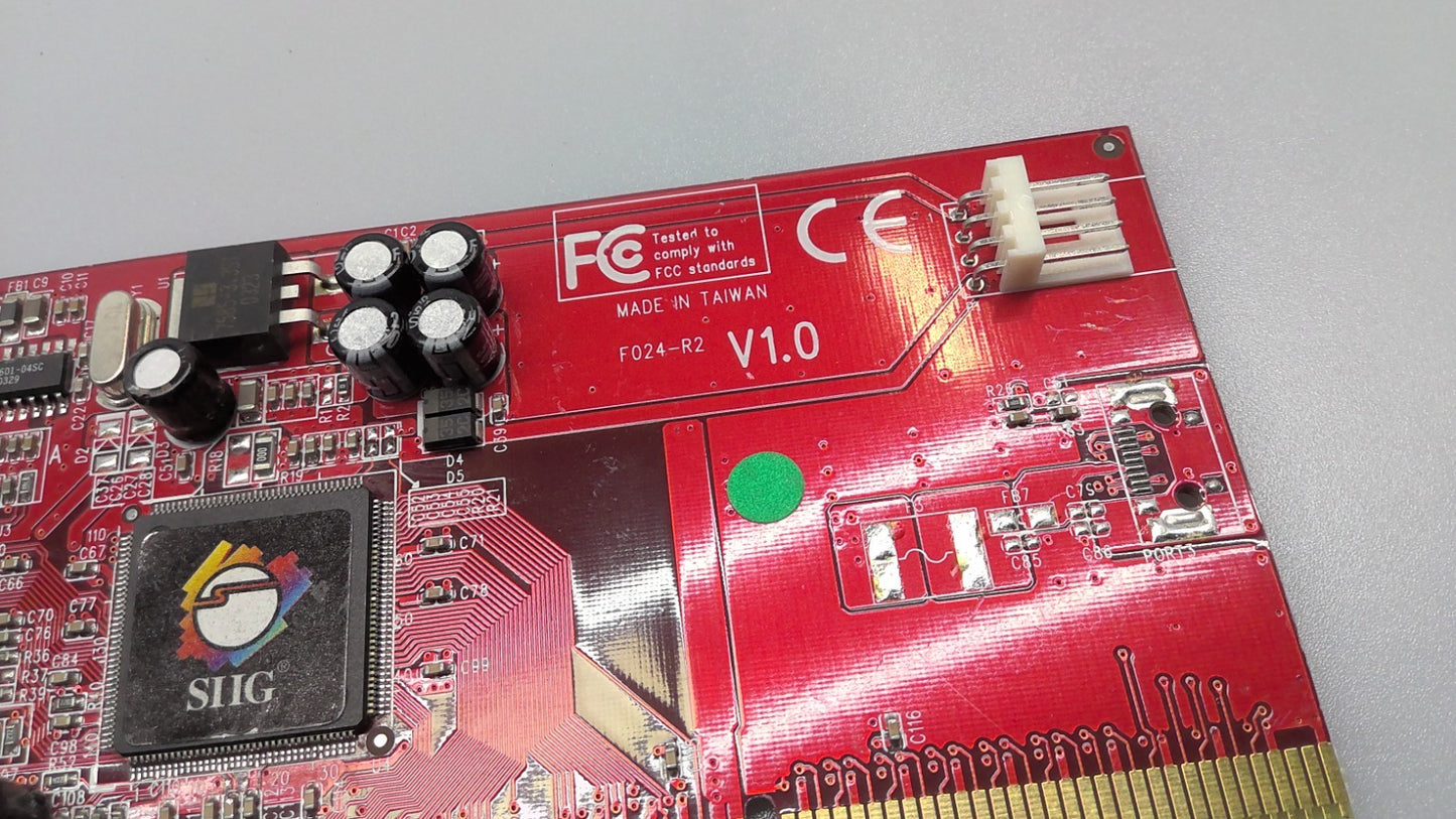 SIIG N1L42400077 TSB81BA3 F024-R2 3 PORTS FIREWIRE CONTROLLER CARD PCI-X