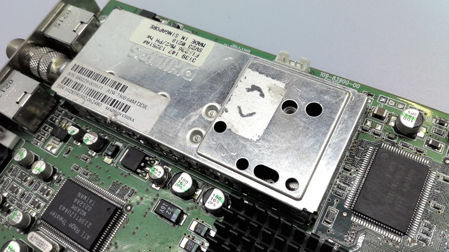 ATI RADEON AGP S-VIDEO DVI AIW 7500 64M DDR 109-83900-00 Graphics Card