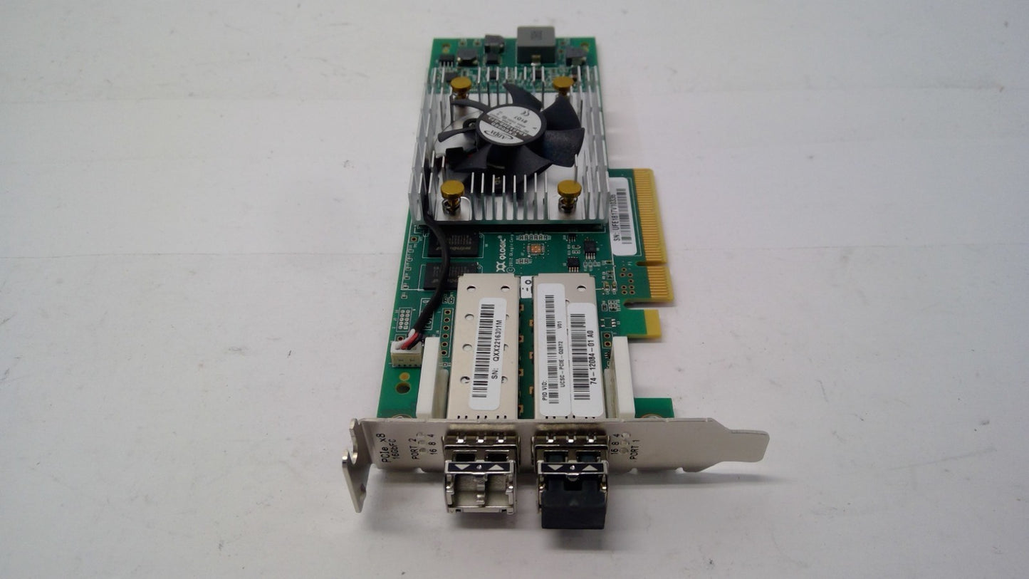 CISCO Qlogic QLE2672-CSC Dual Port SFP+ 16Gb Fibre Channel HBA Server Card
