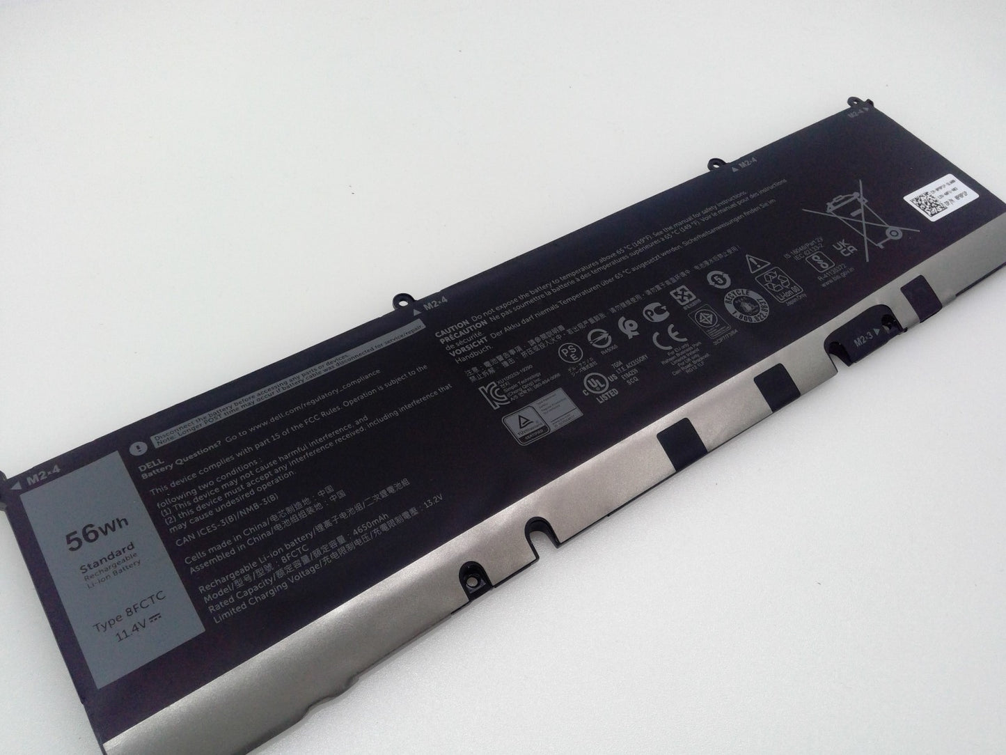 Genuine Dell 56Wh 11.4V 8FCTC Laptop Battery For Dell XPS 15 9500 9510 P8P1P