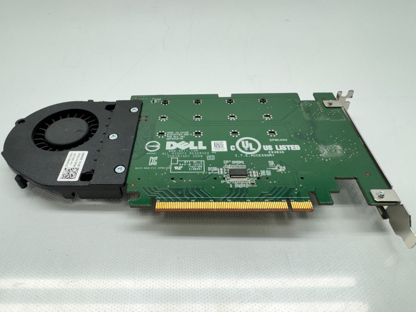 Dell DPWC400 Quad M.2 PCIe Solid State Drive Adapter Card DP/N 080G5N No Cover