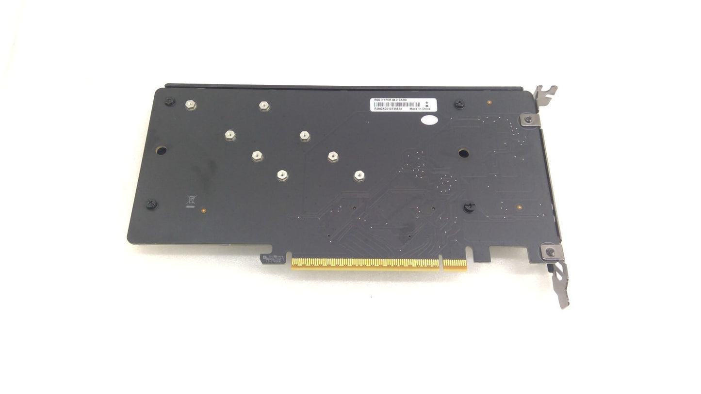 ASUS ROG Hyper M.2 Card X16 PCIe 3.0, Supports 2 NVMe M.2, Black