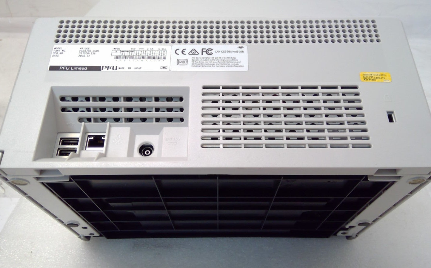 Fujitsu N7100E Touchscreen WIFI Network document scanner/NO Power Adapter