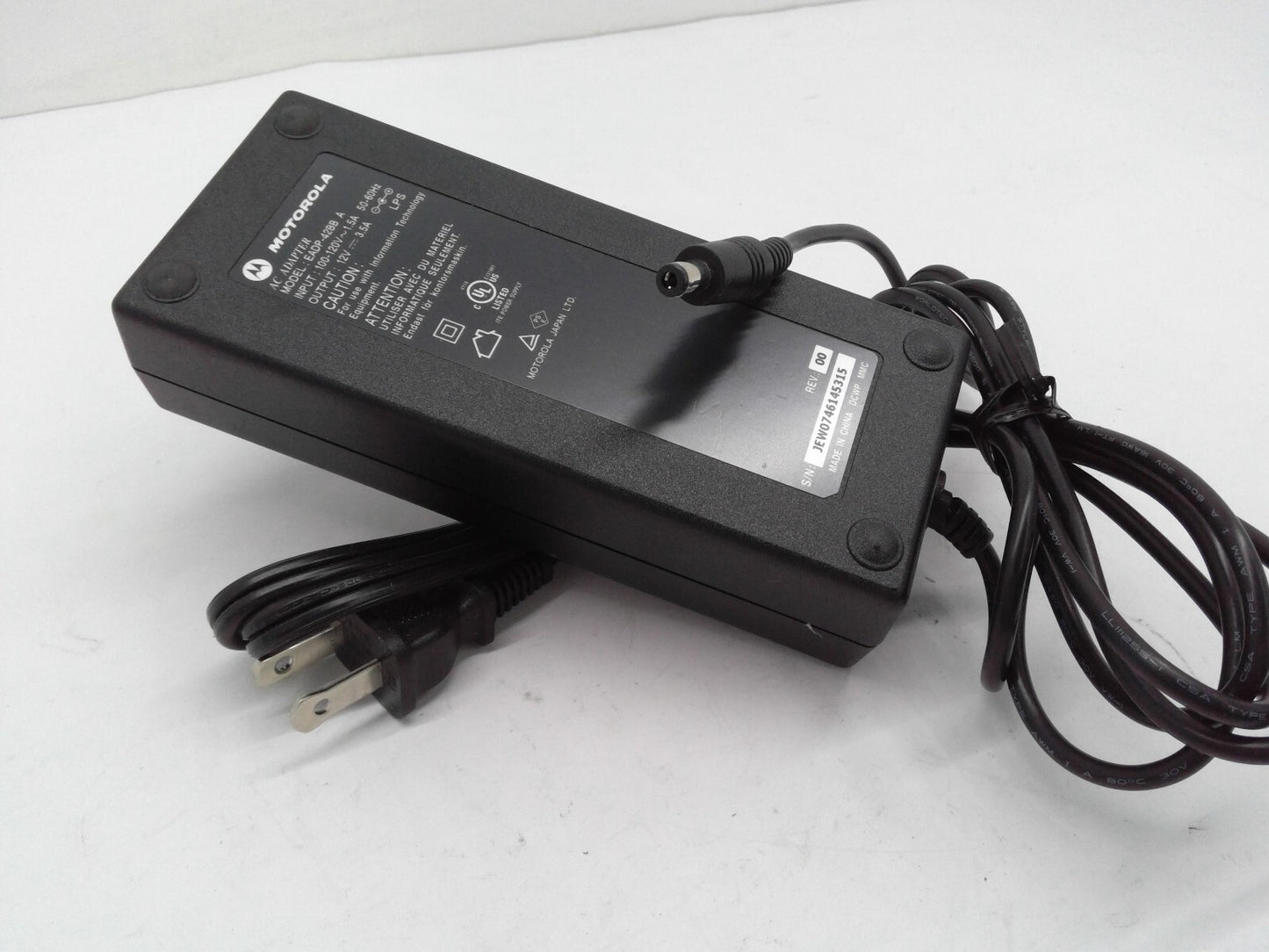Original Motorola AC Adapter EADP-42BB A Power Supply 12V 3.5A Plug 5.5x2.5mm