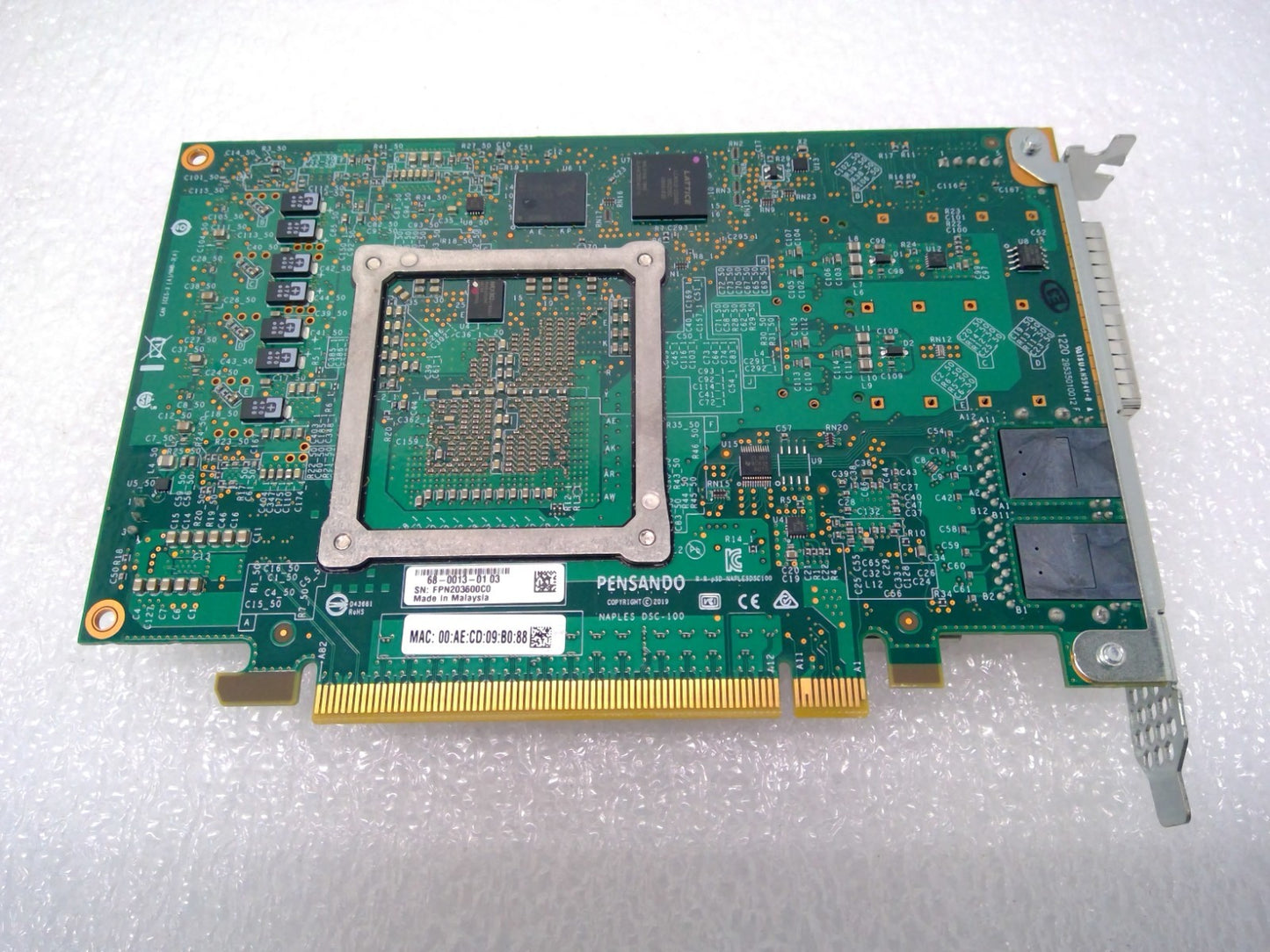 Pensando DSC-100 2x RJ-45 2x QSFP 100GB DSP Network Adapter 68-0013-01 03