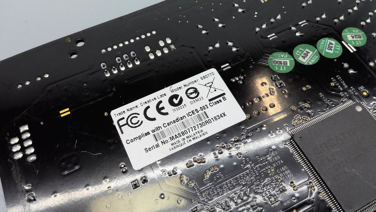 Creative Sound Blaster X-Fi Xtreme PCI 7.1 Sound Card SB0770 EAX UAA Support