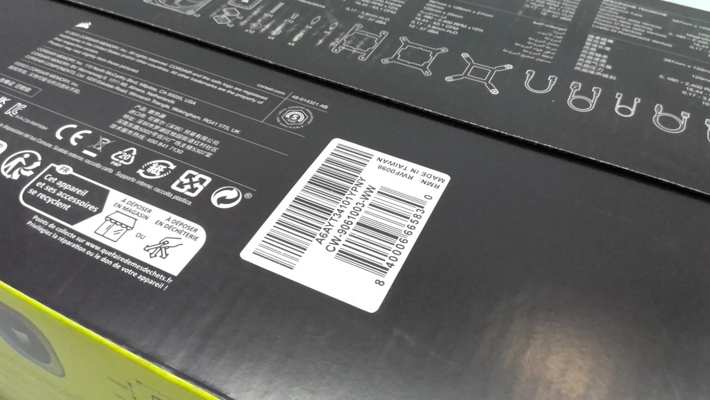 New Corsair iCUE Link H150i extreme performance Liquid CPU Cooler 360mm RGB