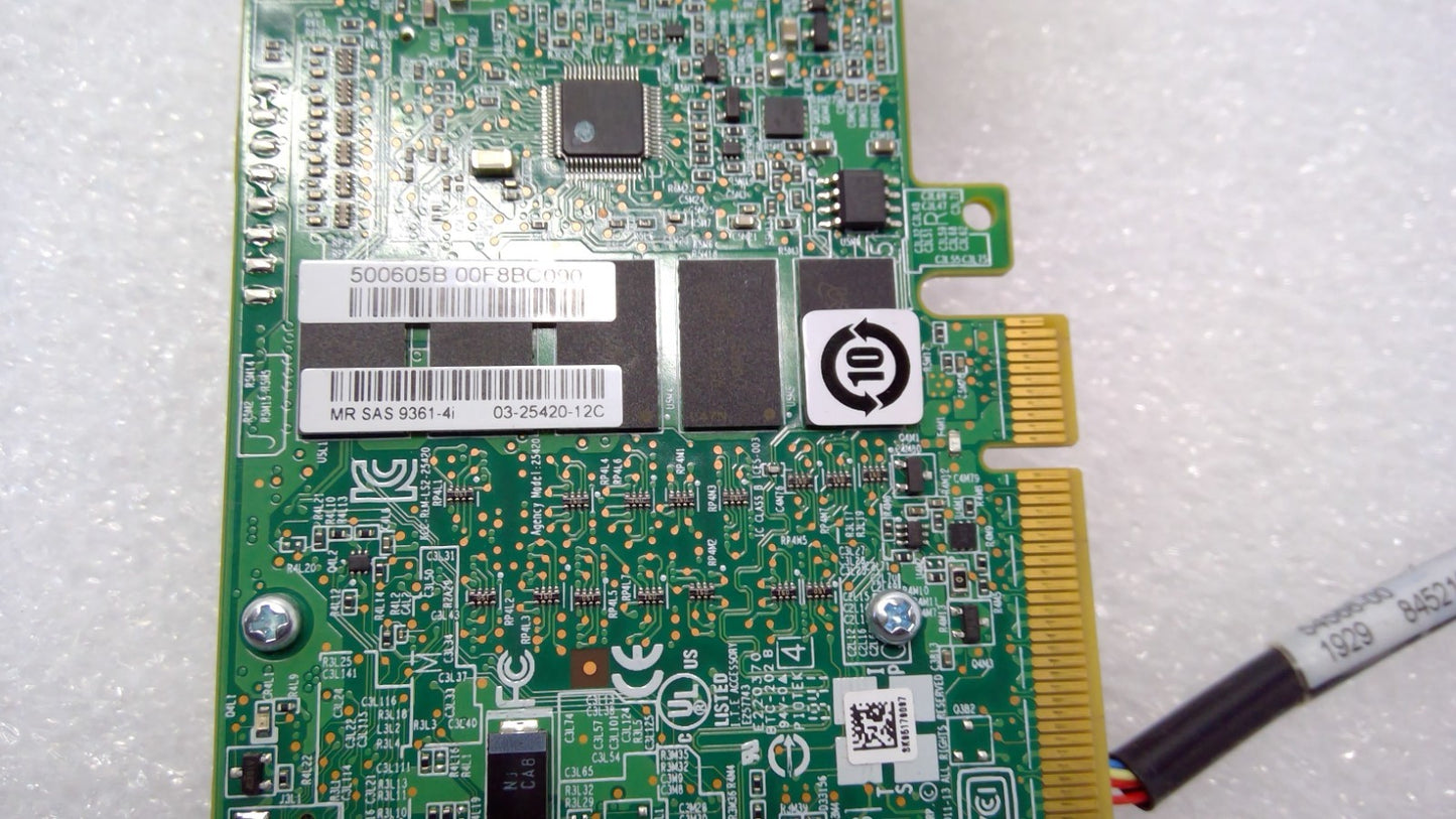 MegaRAID 9361-4i 12Gb/s SAS/SATA PCI Express RAID PCIe Controller w/Battery