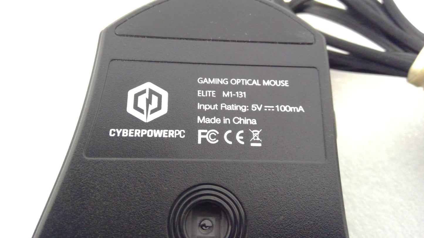 CyberPowerPC Elite M1-131 Wired USB Optical Gaming Mouse 8200 DPI Black