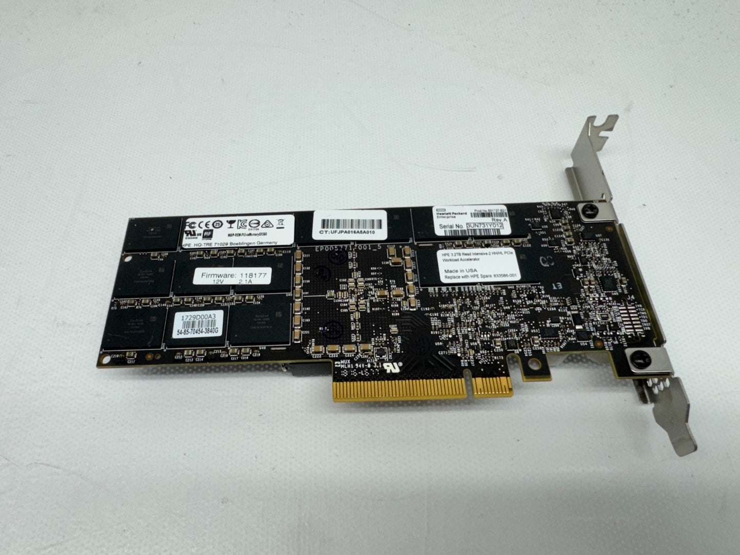 831737-B21 HP 3.2TB PCI-E Workload Accelerator SSD 833586-001 W/ High profile