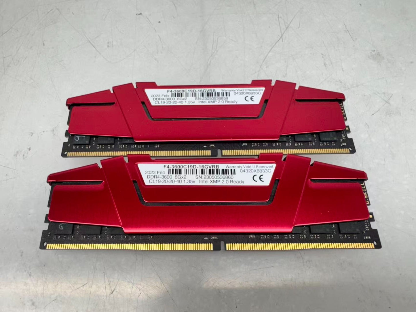 G.Skill Ripjaws V 16GB 2x8GB DDR4 3600MHz Ram Memory F4-3600C19D-16GVRB