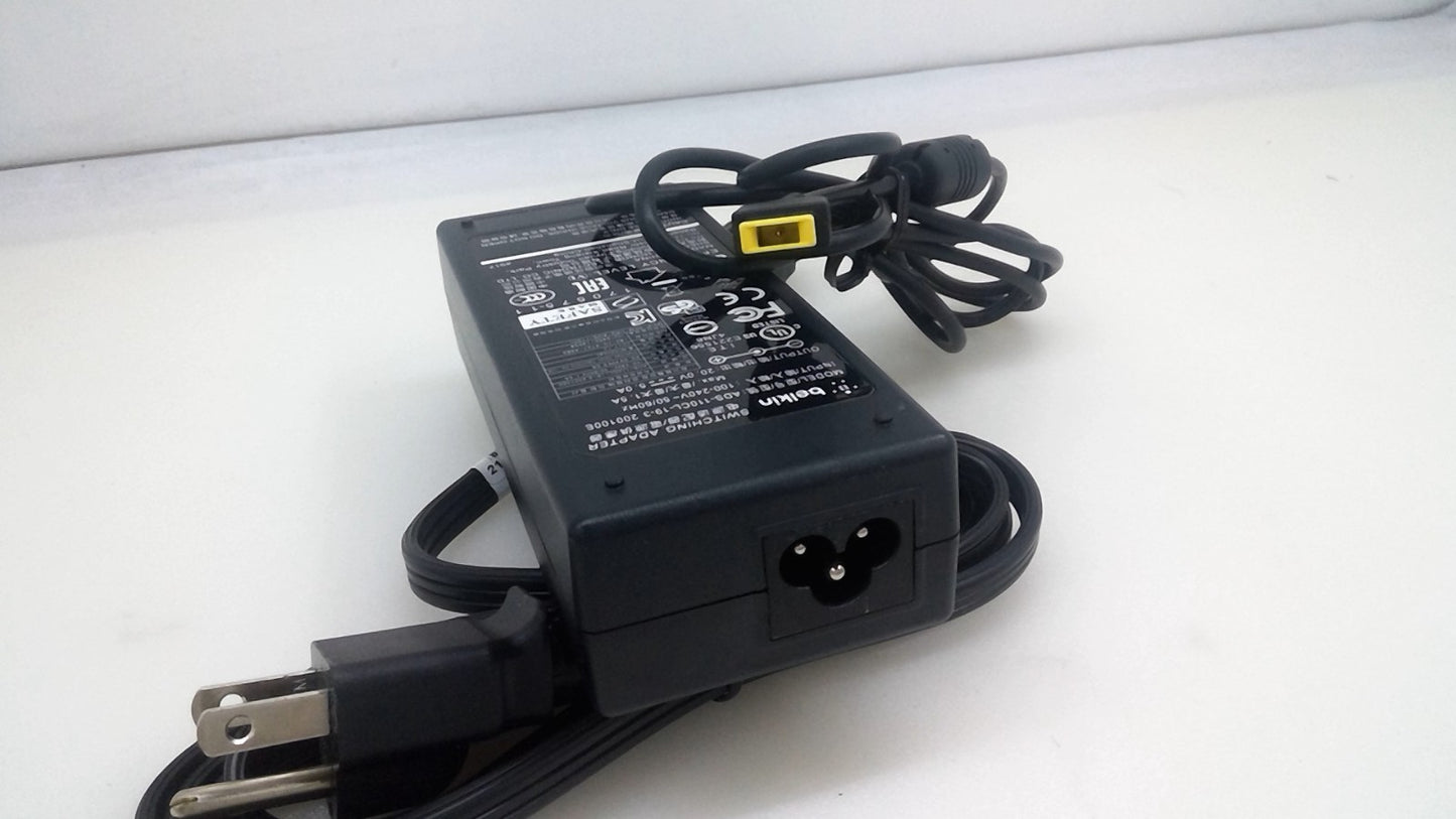 Genuin Belkin AC Switching Adapter 20V 5A ADS-110CL-19-3 200100E Slim Square Tip