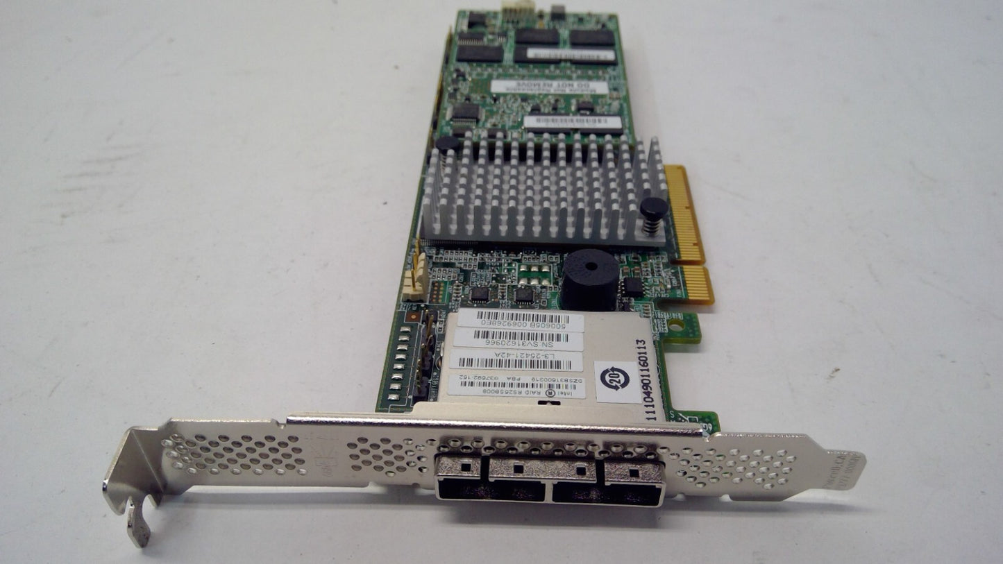 Intel RS25SB008 6Gb/s PCIe 3.0 1Gb Dual Port RAID Controller Card L3-25421