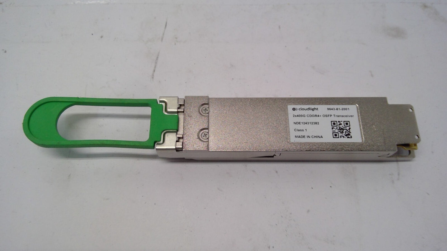 Cloudlight 9643-81-2001  2x400G CDGR4 OSFP Transceiver 800G NDE124312382