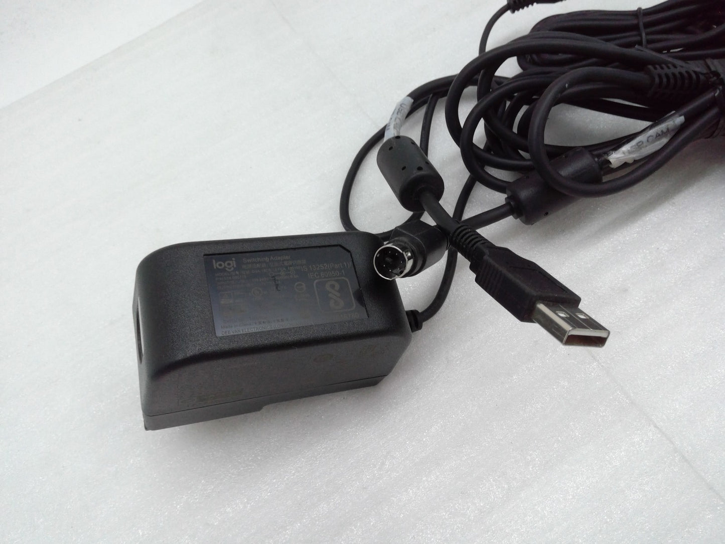 Original Logitech Switching Adapter DSA-18CB-12 FCA W/ Conference Cam Cables