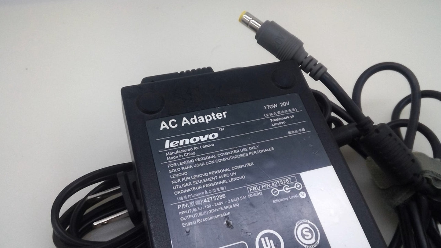 Genuine Lenovo 170W 20V 8.5A Power Adapter Charger 42T5286 42T5287 Tip 6.5mm