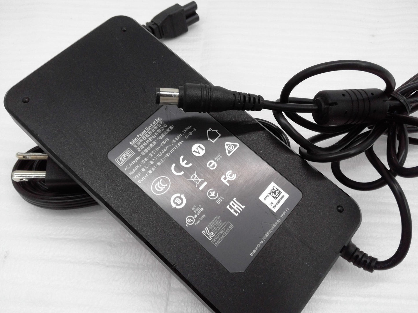 Original APD DA-150D19 19V 7.89A 150W AC Adapter MSI Laptop Power Supply 7.5mm
