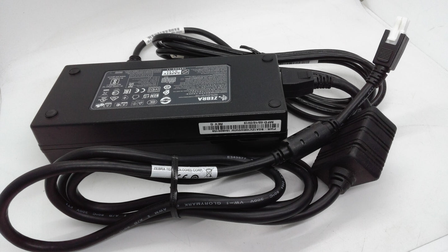 Zebra SAWA-58-90012A 12V AC Power Supply Adapter With Power Cord And 4 Pin Cable