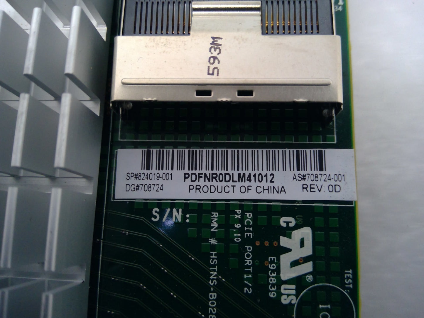 HP 824019-001 NVME PCI-e Bridge Controller Card 708724-001 With Cable