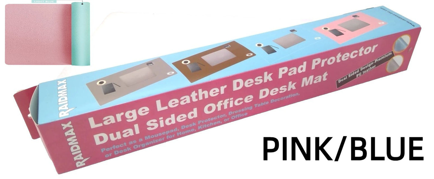 RAIDMAX Computer Desk Mat Large Leather Dual-sided Keyboard Mat 31.5"x 17.7"-P/B