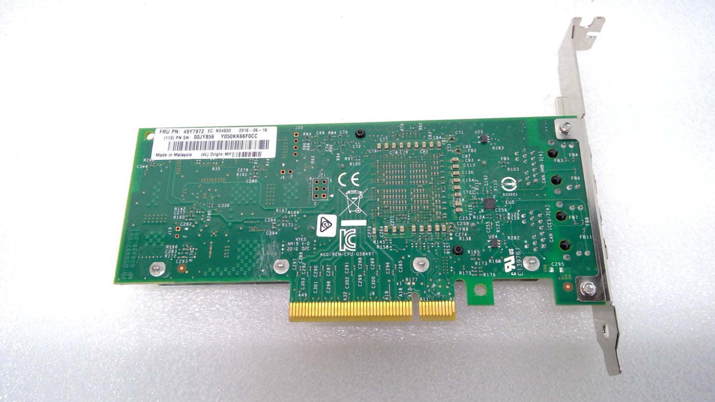 49Y7972 IBM X540-T2 Dual Port 10G BaseT Adapter 49Y7971 49Y7970 High Brackets