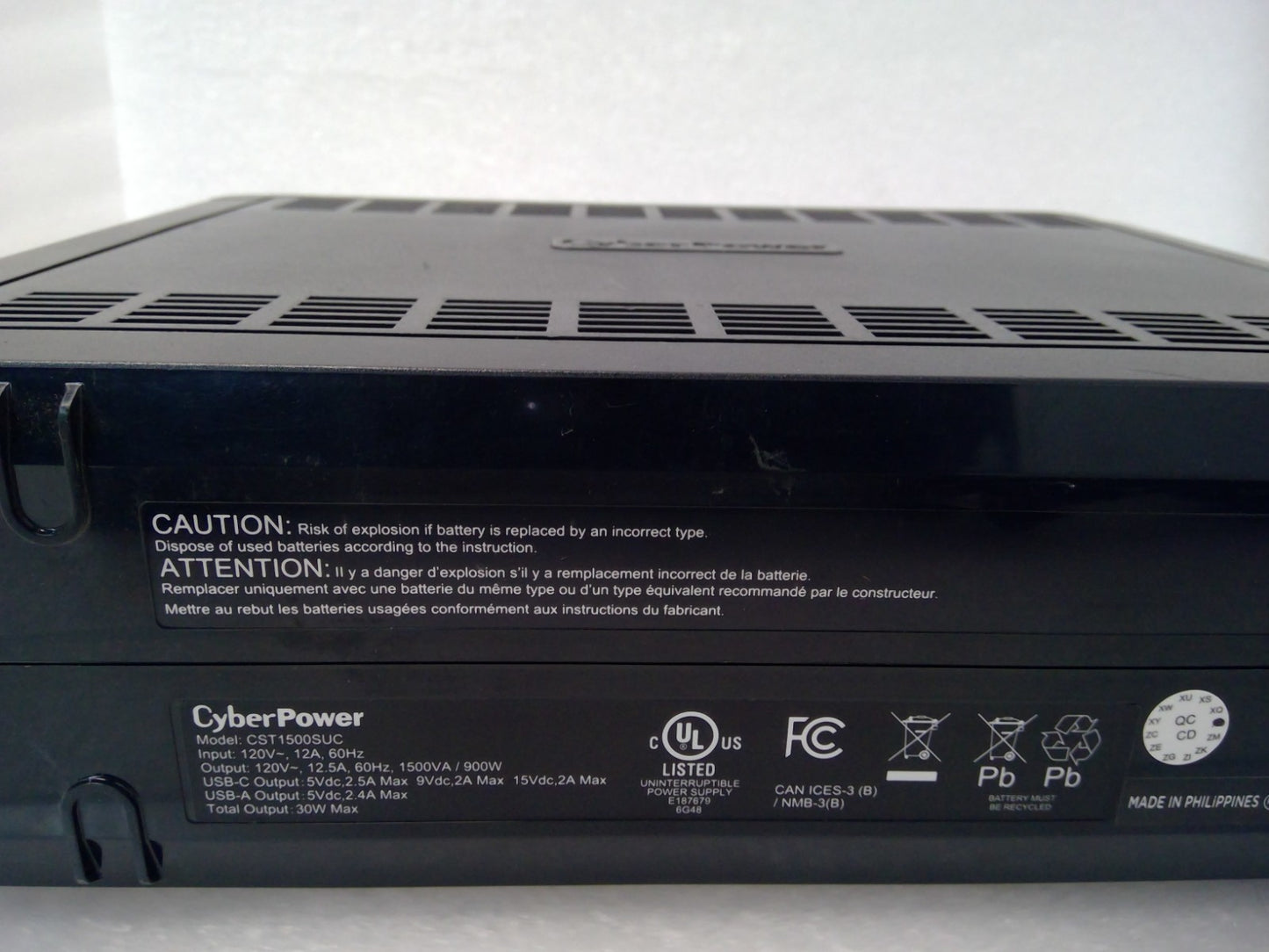 CyberPower CST1500SUC 1500VA/900W Sine Wave UPS System-Certified Refurbished